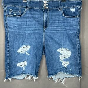 Torrid, size 24 Distressed Denim Shorts